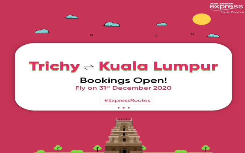 KL to Trichy Special Flight